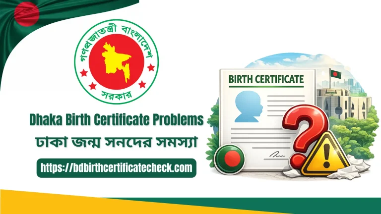 Dhaka Birth Certificate Problems