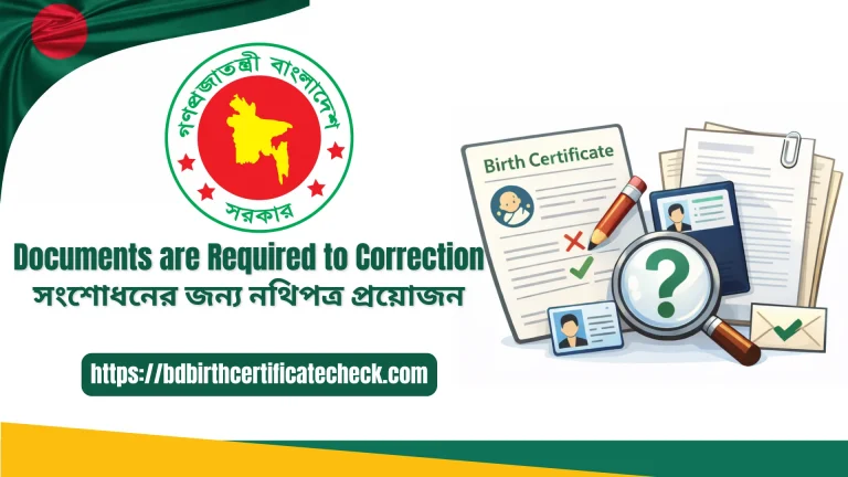 Documents are Required to Correction