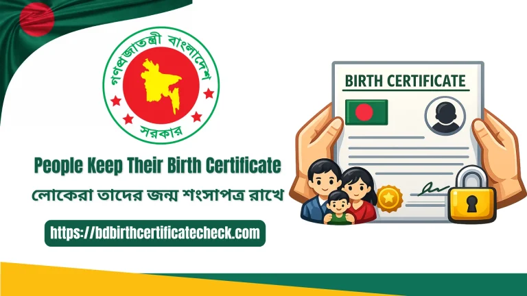 People Keep Their Birth Certificate