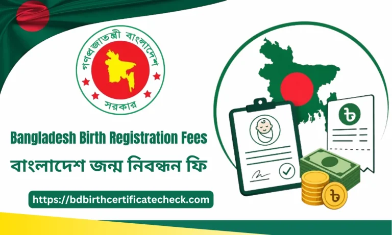 Bangladesh Birth Registration Fees